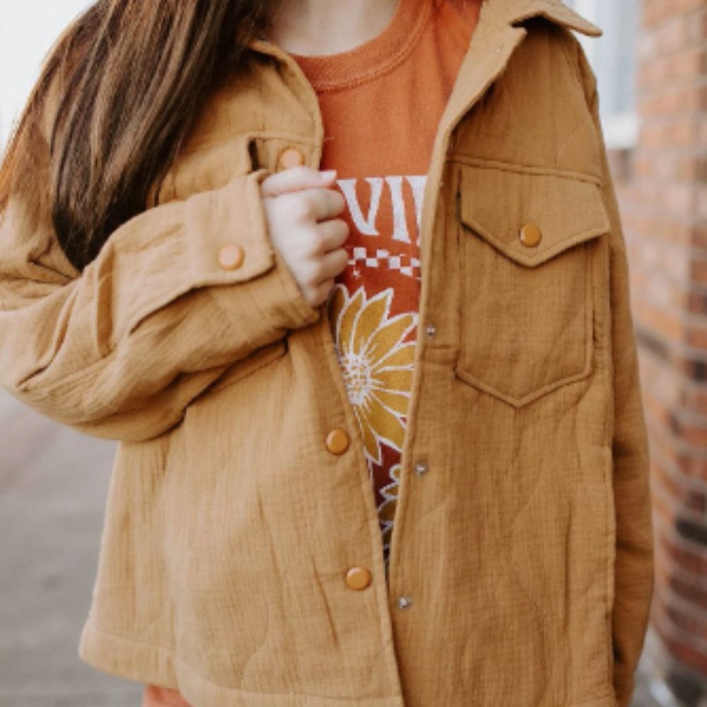 NEW w/Tag Camel Quilted Jacket - Size Large LG